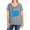b is for blood sugar Ladies Curvy T-Shirt