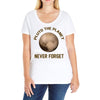 pluto the planet never forget Ladies Curvy T-Shirt
