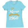 kings are born in 1960 Ladies Fitted T-Shirt