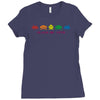 funny retro space invaders 'class of 1978' Ladies Fitted T-Shirt