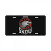 snow License Plate
