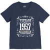 vintage made in 1957 perfectly aged a living legend V-Neck Tee