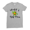 world's best mom Ladies Fitted T-Shirt
