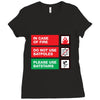 bat safety Ladies Fitted T-Shirt