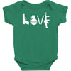 love  funny weapons retro war urban art guns knife cool peace Baby Bodysuit