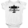 spitfire plane Baby Onesie