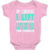 cat cats lift lifting fitness Baby Bodysuit