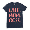 wife boss mom Ladies Fitted T-Shirt