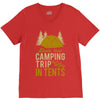 dude that camp trip in tents funny V-Neck Tee