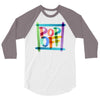 pop off brush 3/4 Sleeve Shirt
