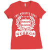 window cleaner Ladies Fitted T-Shirt