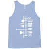 spaceship timeline funny  sci fi star retro wars trek joke cool Tank Top