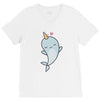 cute kawaii narwhals are cute V-Neck Tee