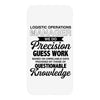 logistic operator manager we do precision guess work based on unreliab iPhoneX
