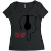 house music Women's Triblend Scoop T-shirt
