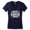 Boef en de Gelogeerde Aap Women's V-Neck T-Shirt