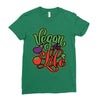vegan for life Ladies Fitted T-Shirt