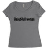 beautifull woman Women's Triblend Scoop T-shirt