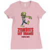 zombies eat brains Ladies Fitted T-Shirt