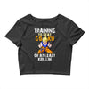 Training To Beat Goku Crop Top