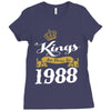 kings are born in 1988 Ladies Fitted T-Shirt