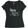 you're sick and twisted, i like you Women's Triblend Scoop T-shirt
