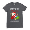 baby 1st christmas Ladies Fitted T-Shirt