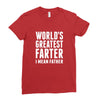 World's Greatest Farter I Mean Father Ladies Fitted T-Shirt