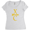 cross country running Women's Triblend Scoop T-shirt