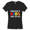 protect kids not guns Women's V-Neck T-Shirt
