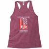 if the land of the free Racerback Tank