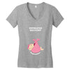 Estimated Delivery September Baby Girl Women's V-Neck T-Shirt