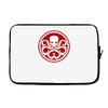 red skull logo avengers marvel comics gift Laptop sleeve
