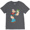 popeye spinach retro mens funny V-Neck Tee
