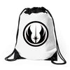 logo monument stars Drawstring Bags