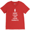 keep calm and love parrots V-Neck Tee
