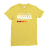 musculs installing Ladies Fitted T-Shirt