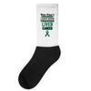 you can't scare or beat me i have been through liver cancer Socks