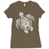 turtle art Ladies Fitted T-Shirt