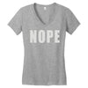 nope (2) Women's V-Neck T-Shirt