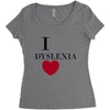 i dyslexia Women's Triblend Scoop T-shirt