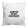 jarvis is my co pilot Throw Pillow