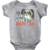 This Girl Loves Her Papillon Baby Onesie