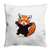 red fox Throw Pillow