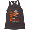 I Wear Peach For Uterine Cancer Awareness Racerback Tank