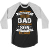 Super Cool Dad Of A Freaking Awesome Son 3/4 Sleeve Shirt