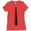 piano tie Ladies Fitted T-Shirt