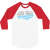 may the mass times acceleration be with you 3/4 Sleeve Shirt