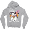 save the puppies Zipper Hoodie