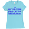 the entire cat population is my Ladies Fitted T-Shirt